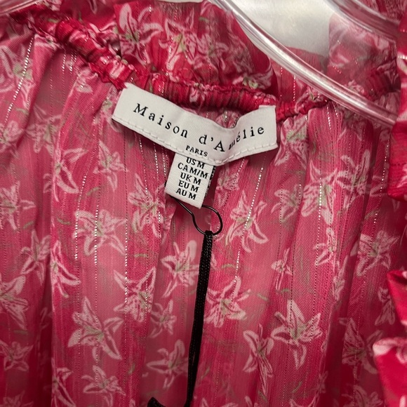 NWT Pink and Floral Dress M - Picture 3 of 7